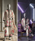 Printed Lawn Floral 3 Piece Suit
